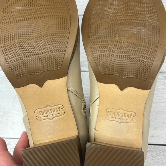 Thursday Boot Company Daisy Modern Boot in Cream 7.5 S91 - Picture 10 of 12